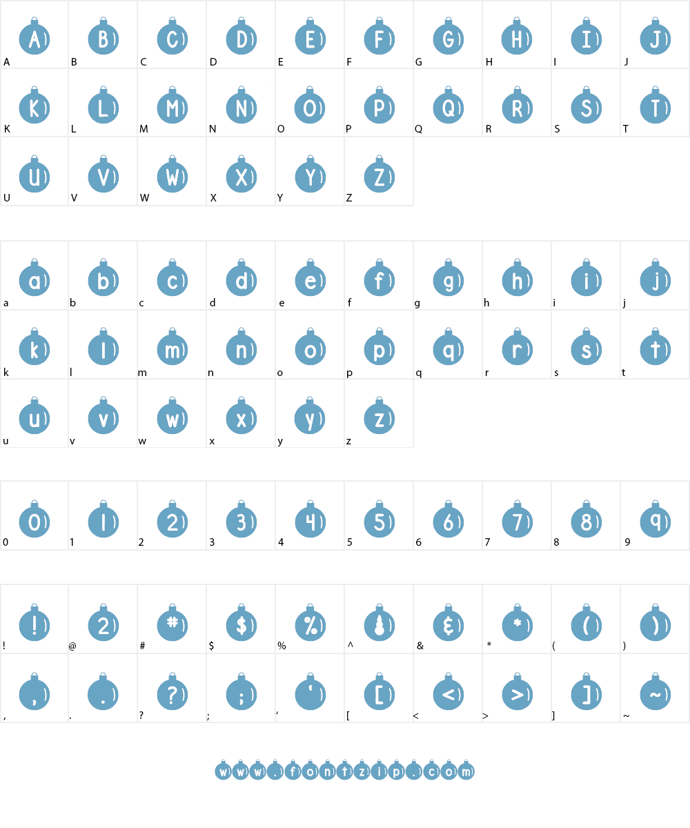 DJB Ornamental Font Character